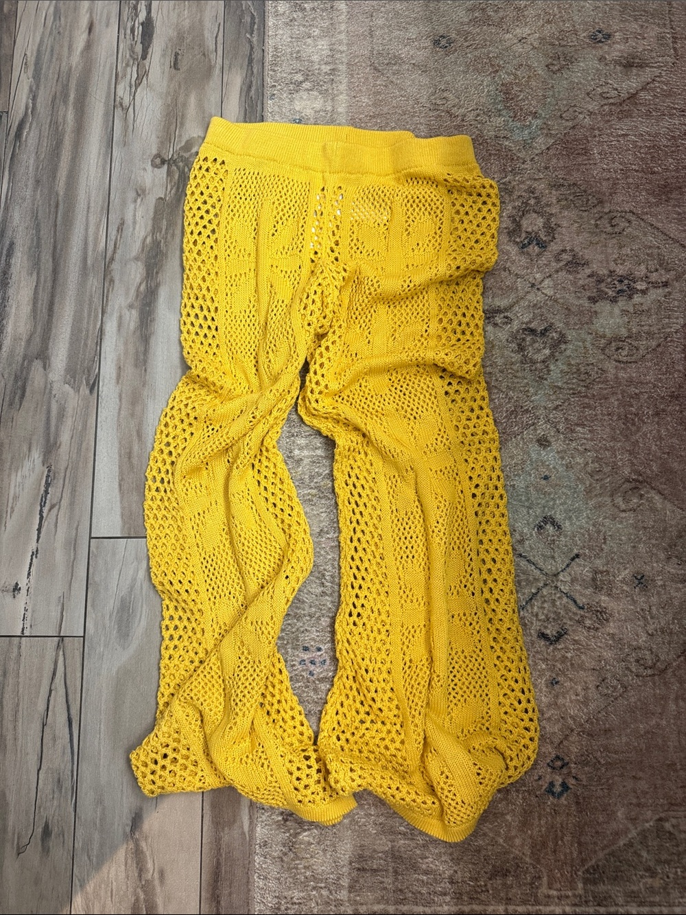 Anthropologie crochet pants